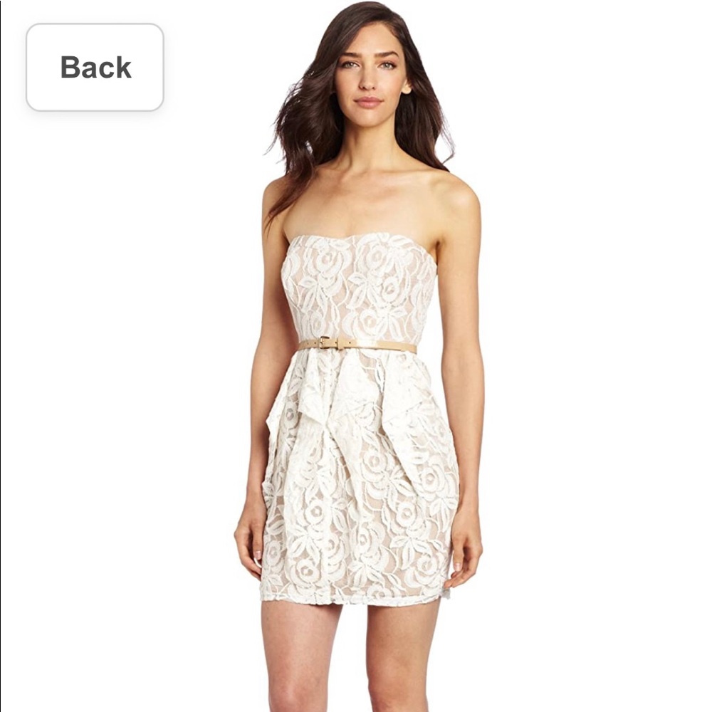 HP!🎉 NEW Jessica Simpson Pearl Strapless dress, size 4